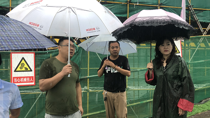 检查已出让地块在建项目防汛事情 检查已出让地块在建项目防汛事情