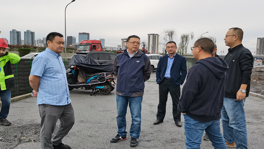 集团党委委员、副总司理倪丹带队督查嘉来建工