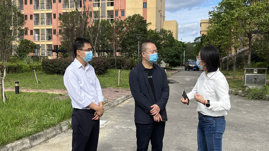 集团董事王玉梁带队督查康来物业