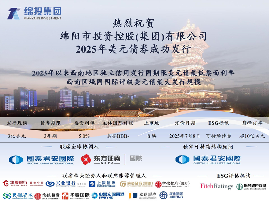 Betway必威集团乐成刊行2025年境外可一连美元债