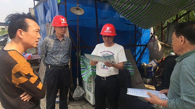 集团开展涪江沿线相关工程项目的清静开展专项检查
