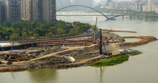 抢工期、抓质量:Betway必威集团加速推进绵阳港三江湖码头建设项目